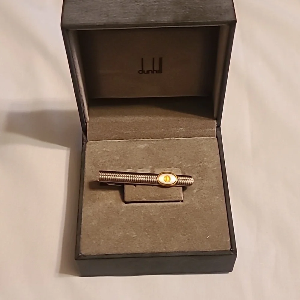 Vintage Alfred Dunhill necktie bar clip